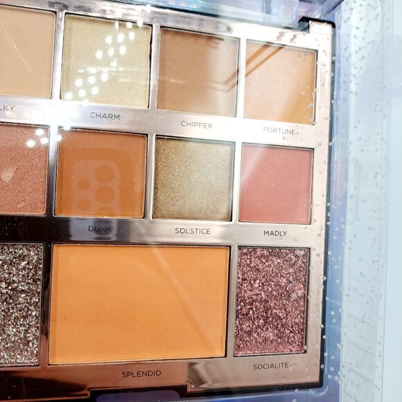 Profusion Rose Gold Glitter Chrome 13 Eyeshadow Palette Holiday Make Up Face Kit - Picture 3 of 8